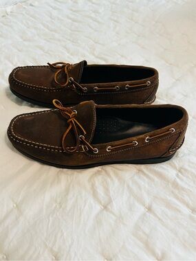 Brooks Brothers Brown Suede Boat Shoes